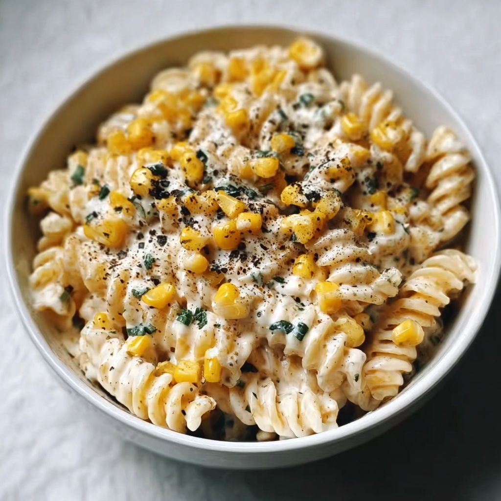 Creamy Chicken and Corn Pasta Recipe - Recipe Image
