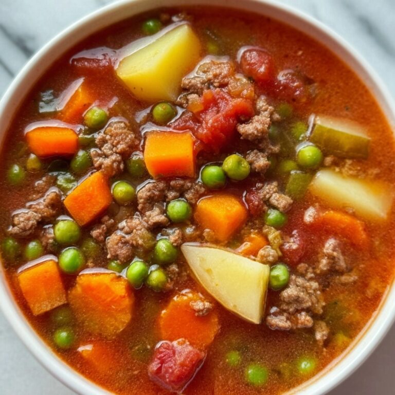 Ground Beef Vegetable Soup Recipe