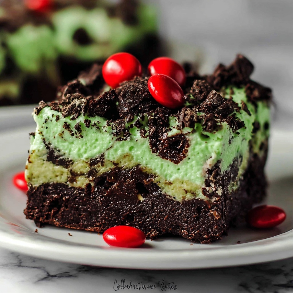 Grinch Brownies Recipe - Recipe Image