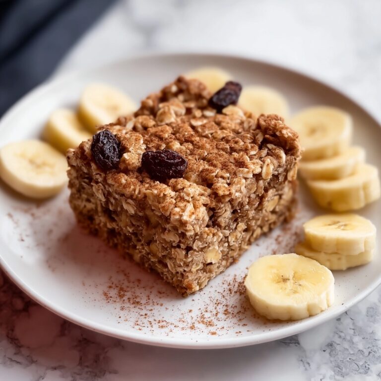 Vegan Banana Bread Oatmeal Bars with Cinnamon Crumb Delight Recipe