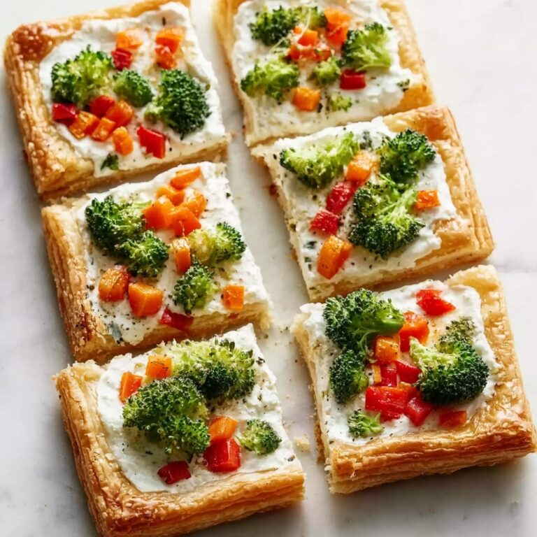 Crescent Roll Veggie Pizza with Cream Cheese Recipe