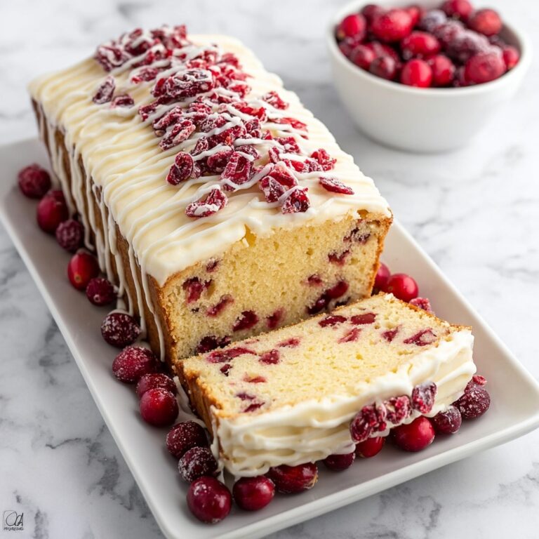 Cranberry Pound Cake with Cream Cheese Frosting Recipe
