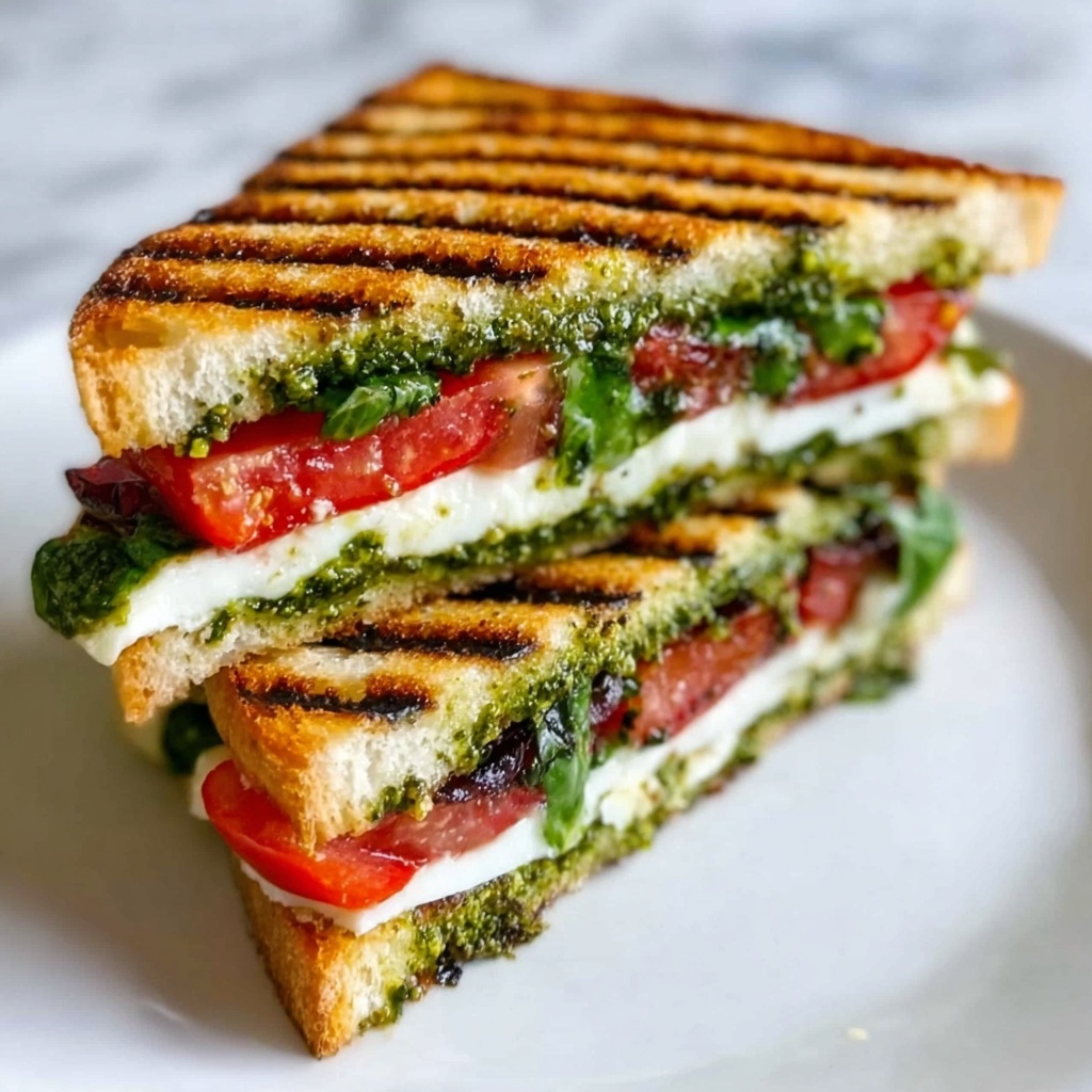 Balsamic Glazed Caprese Panini Supreme Recipe - Recipe Image