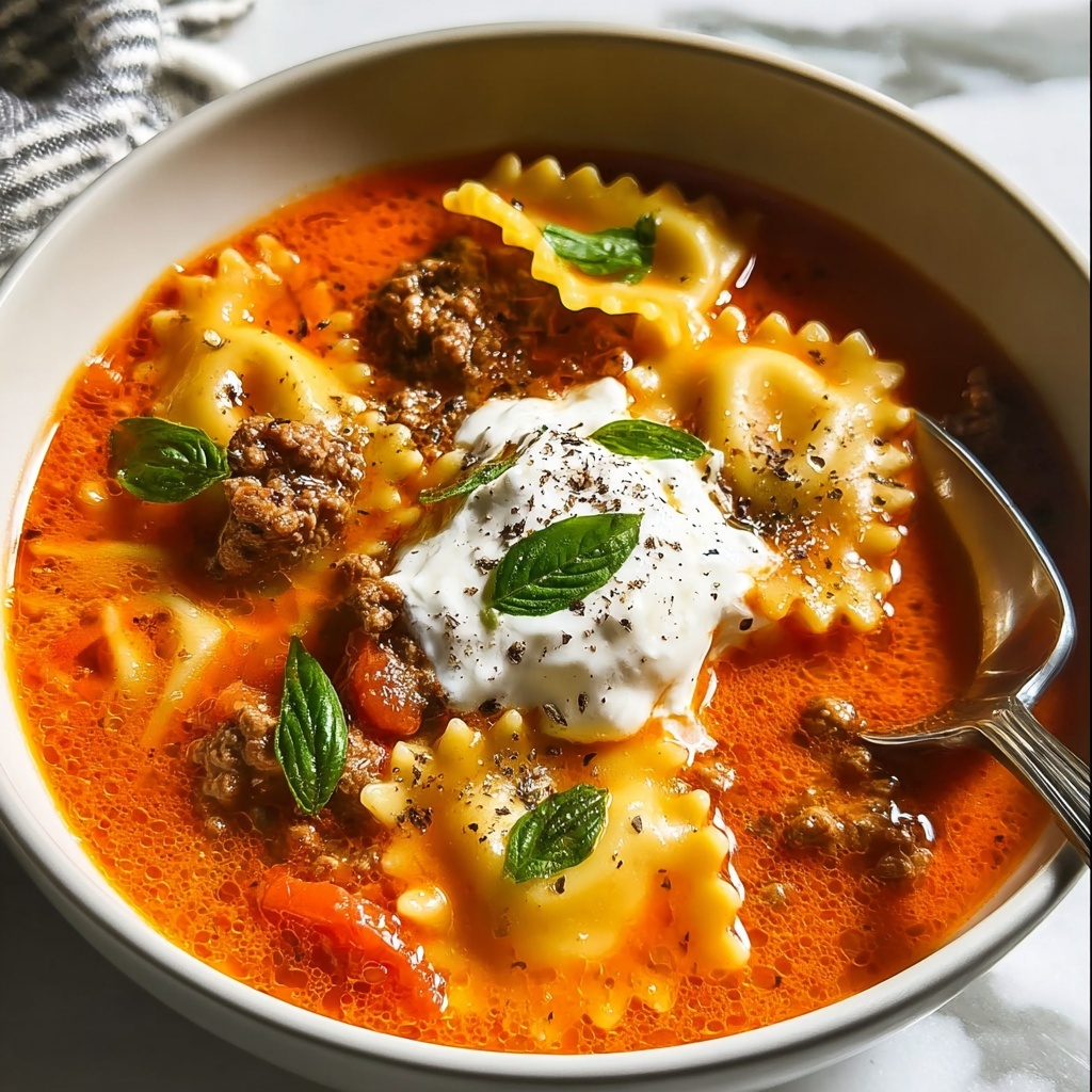 Delicious Easy Lasagna Soup Recipe - Recipe Image
