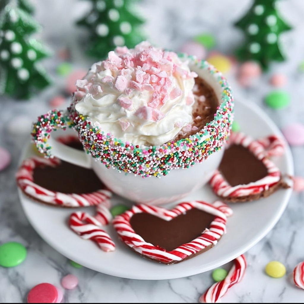 Candy Cane Peppermint Hot Cocoa Recipe - Recipe Image