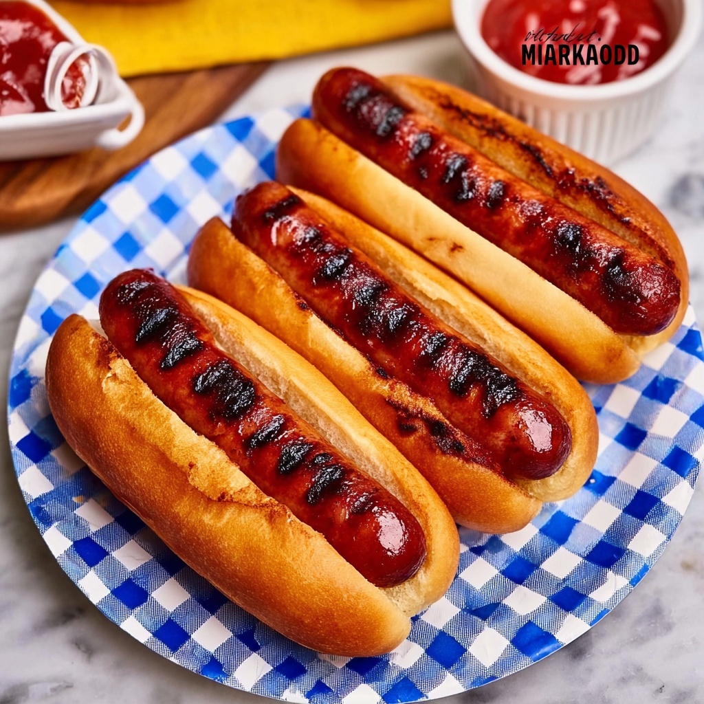 Marinated Grilled Hot Dogs Recipe - Recipe Image