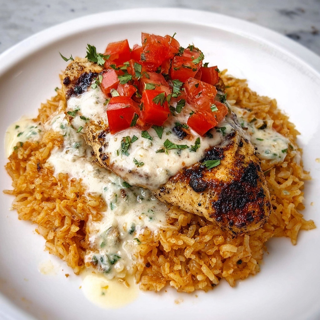 Pollo Loco with Grilled Chicken, Spicy Rice, and Cheese Dip Recipe - Recipe Image