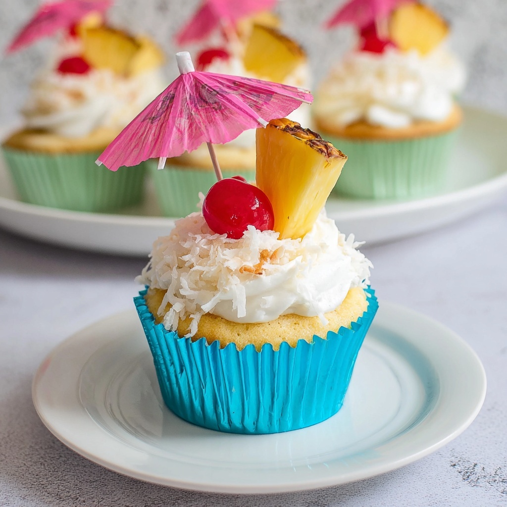 Pina Colada Cupcakes Recipe - Recipe Image