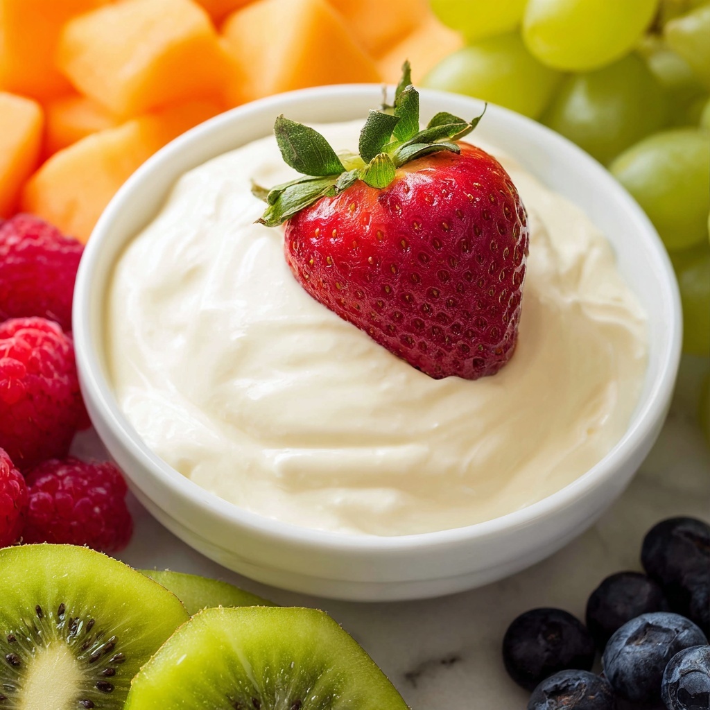 Cream Cheese and Marshmallow Creme Fruit Dip Recipe - Recipe Image