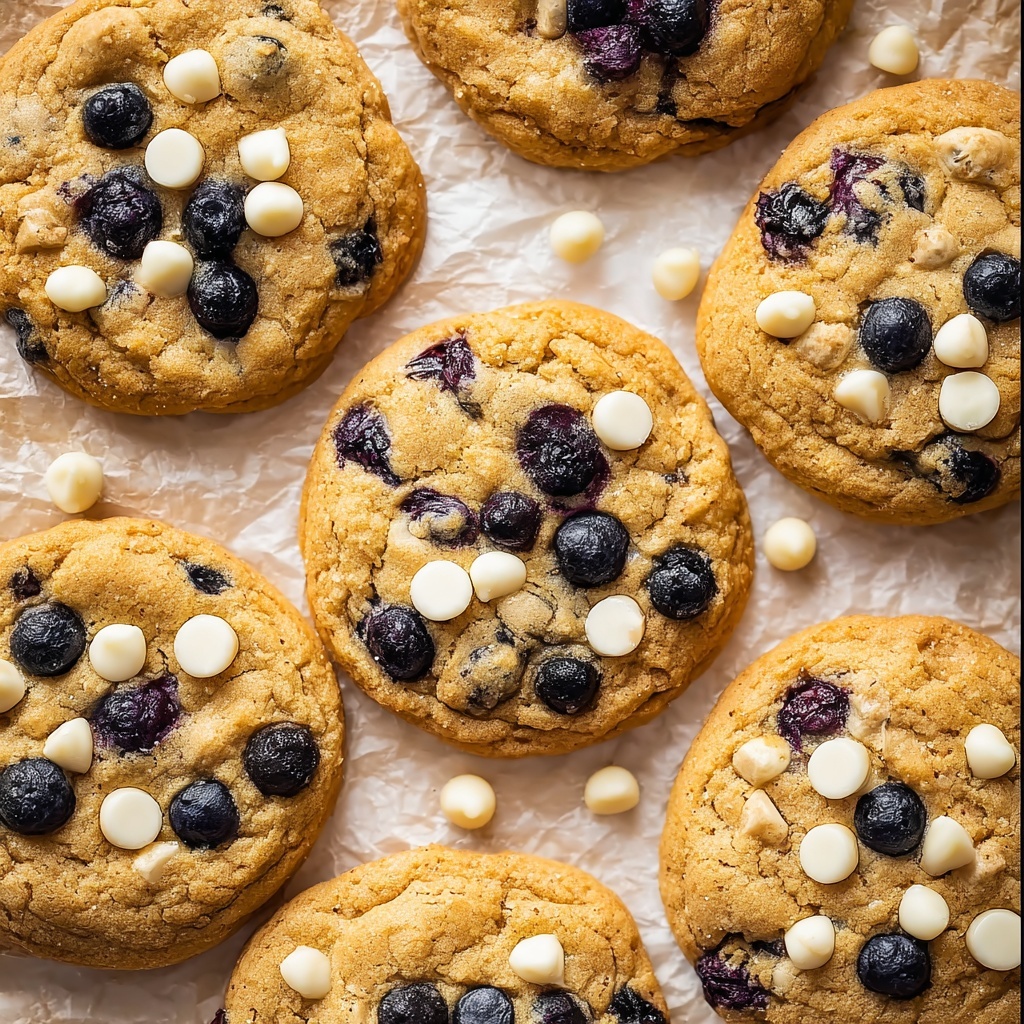 Blueberry Cookies with White Chocolate Chips Recipe - Recipe Image