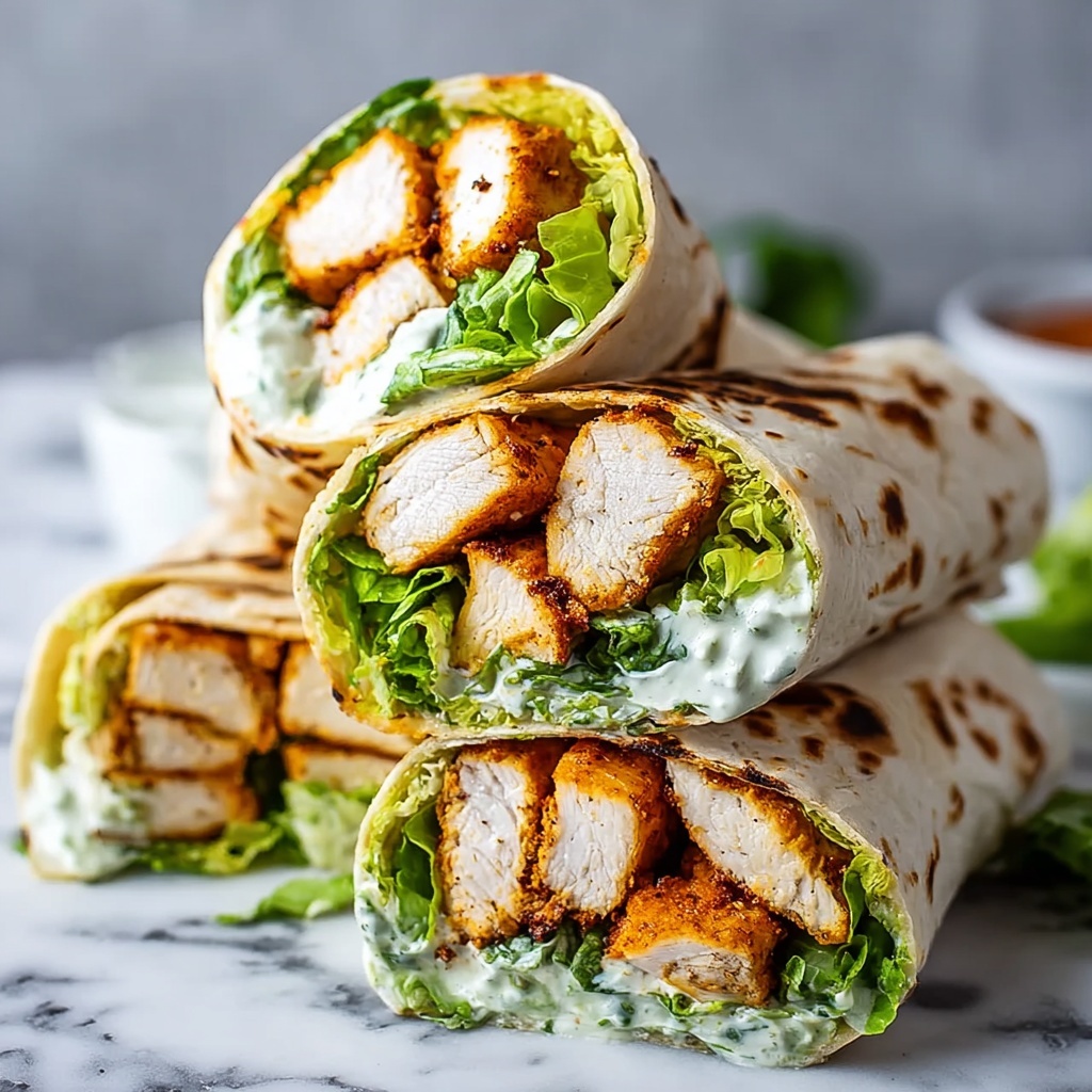 Irresistible Chicken Caesar Wraps Recipe - Recipe Image
