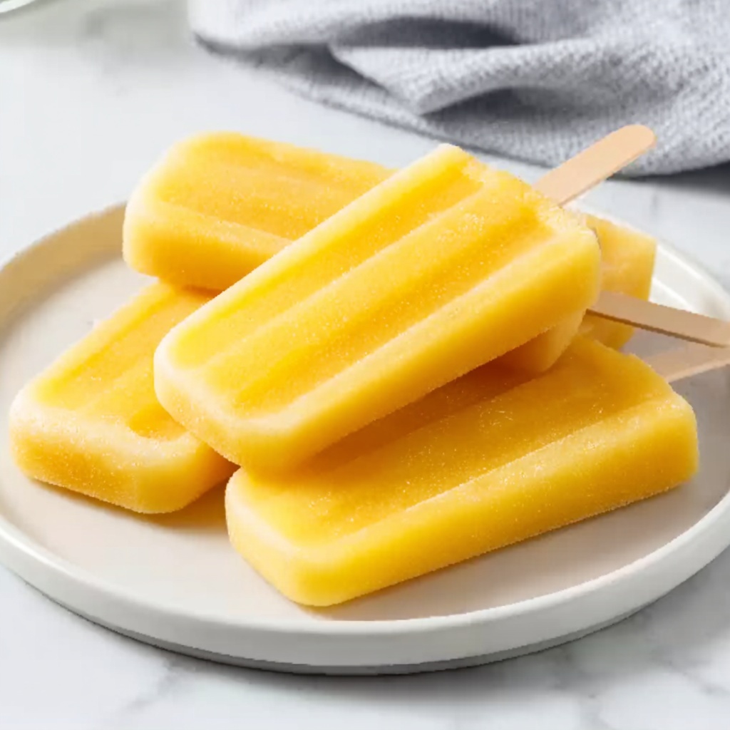 Frozen Mango Yogurt Pops Recipe - Recipe Image