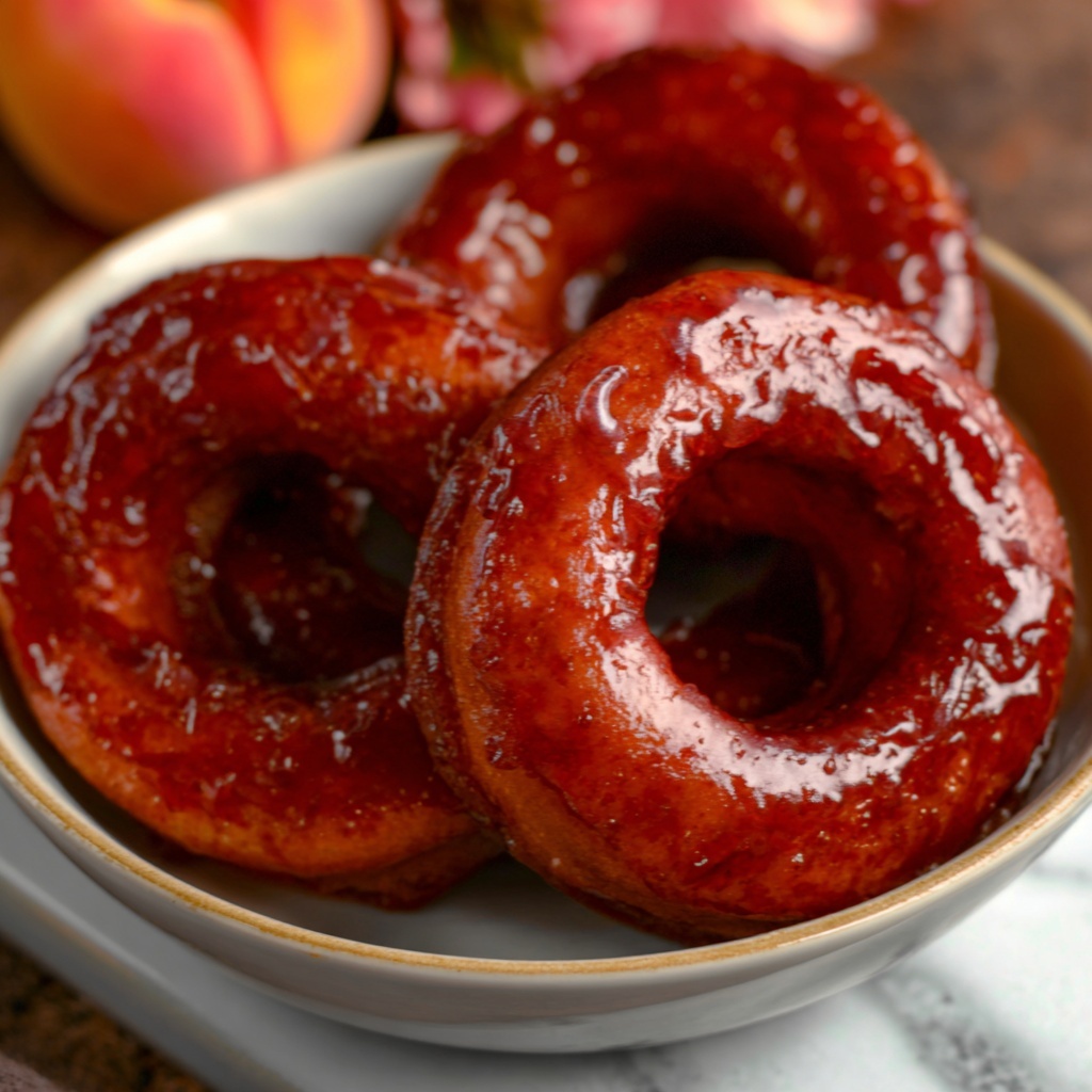 Old-Fashioned Red Cinnamon Apple Rings Recipe - Recipe Image