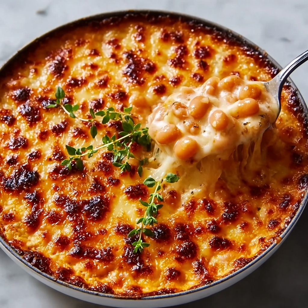 Irresistibly Cheesy White Bean Tomato Bake for Easy Dinners Recipe - Recipe Image