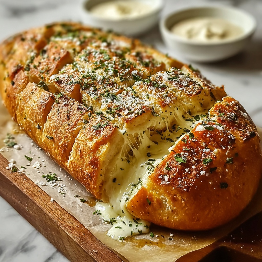 Irresistibly Easy Garlic Parmesan Herb Bread for Every Meal Recipe - Recipe Image
