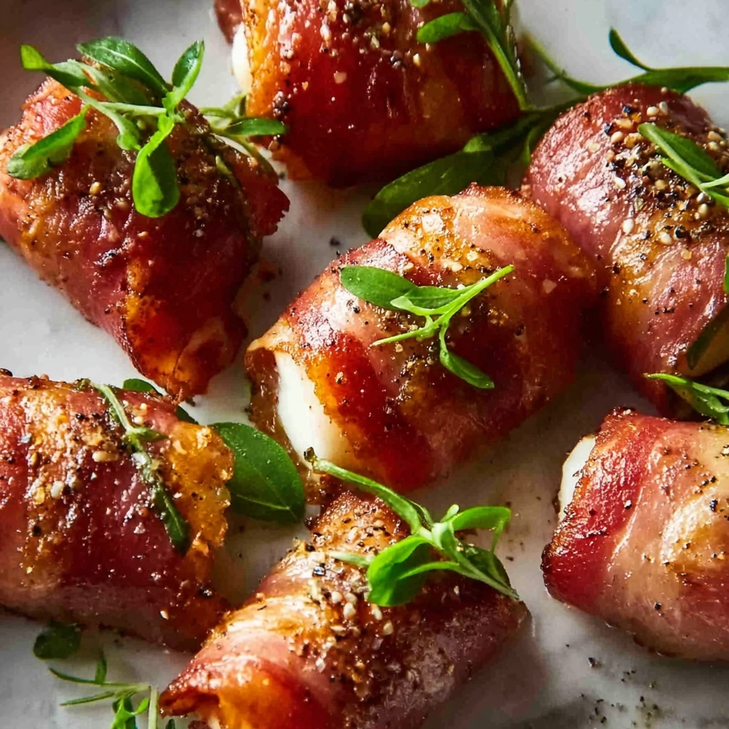 Beef Prosciutto Wrapped Mozzarella Bites Recipe - Recipe Image