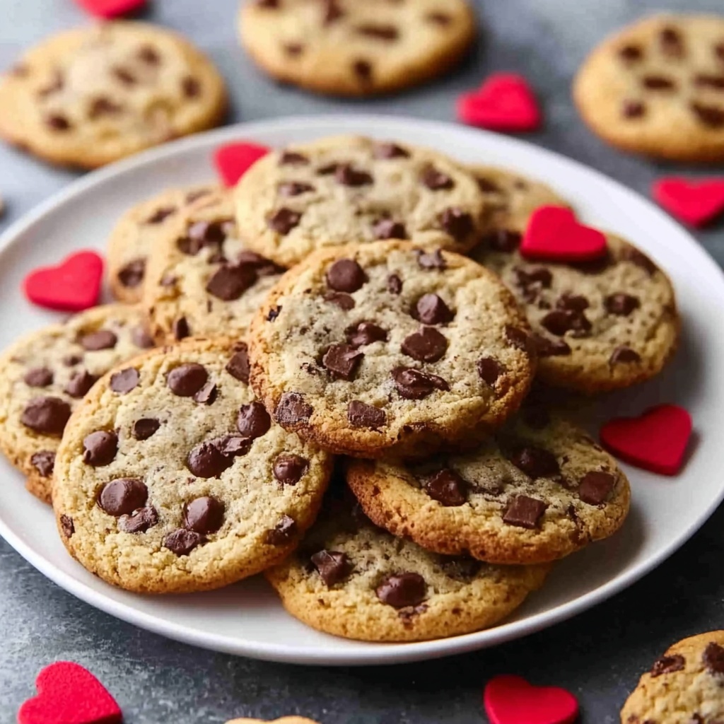 Valentine's Chocolate Chip Cookies Recipe - Recipe Image