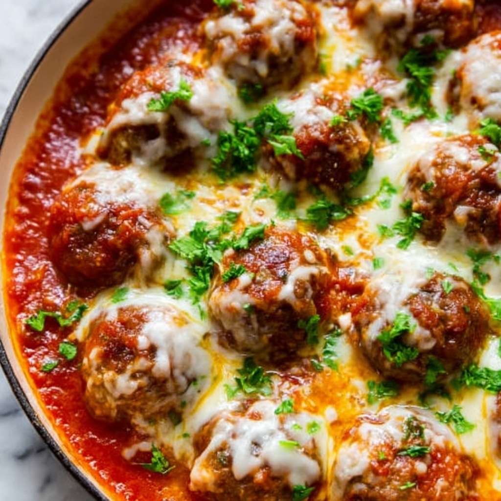 Meatballs Parmesan Casserole Recipe - Recipe Image