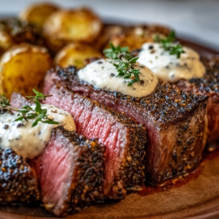 Roasted Beef Tenderloin with Creamy Horseradish Sauce Recipe