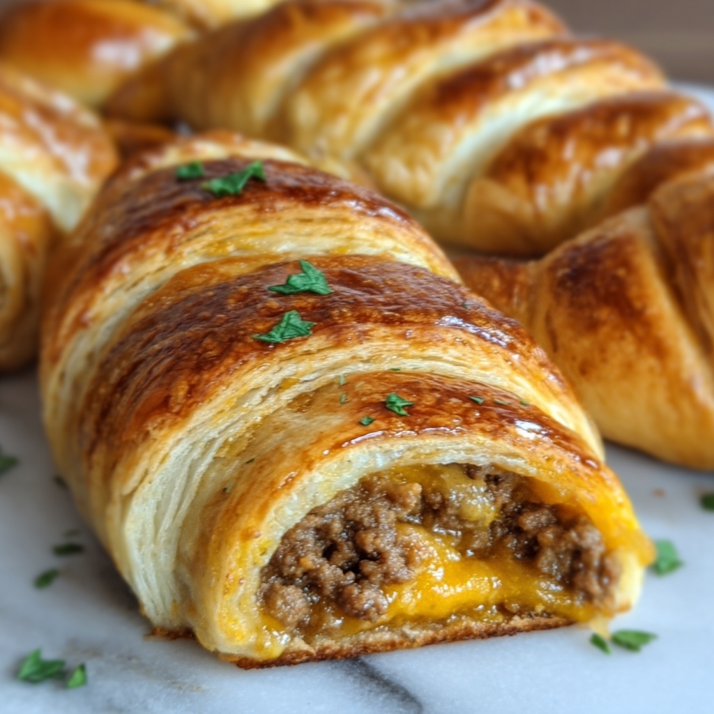 Breakfast Sausage Crescent Rolls Recipe - Recipe Image