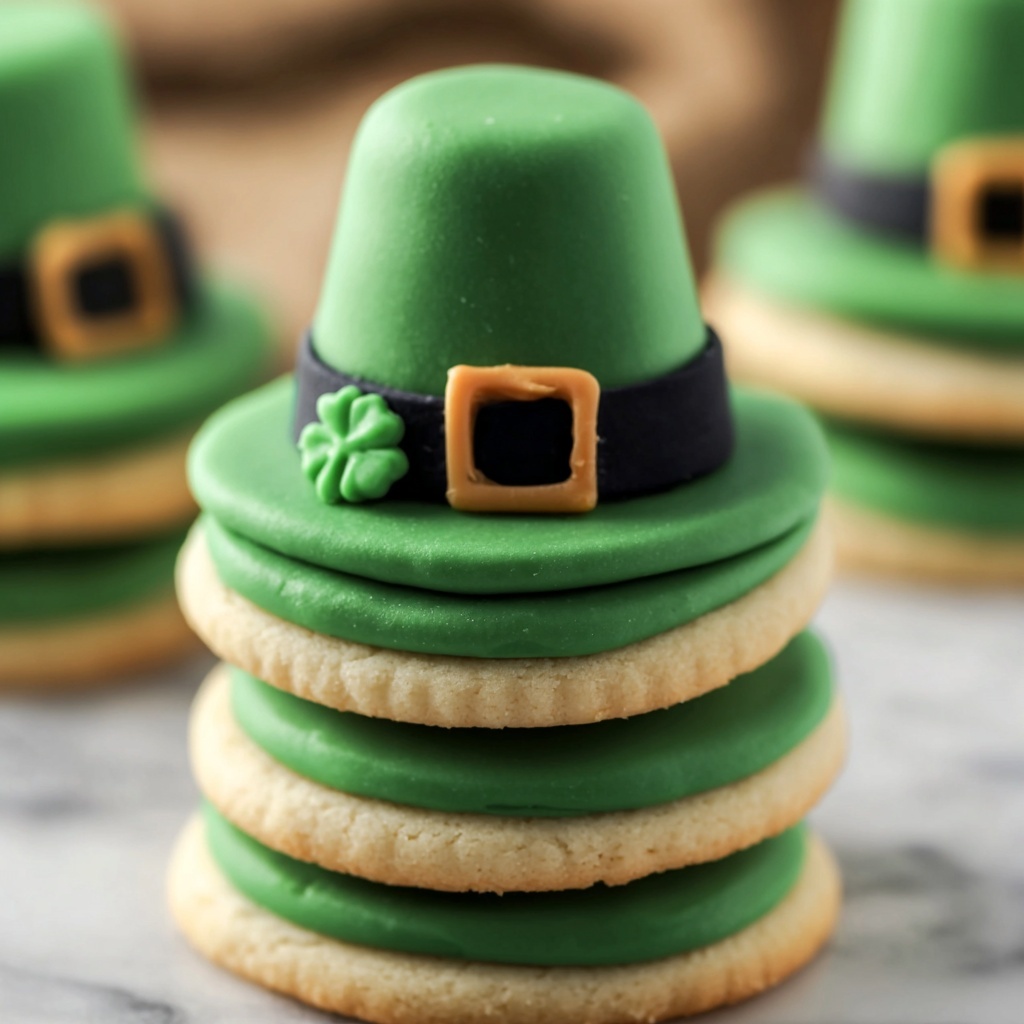 St. Patrick's Day Leprechaun Hat Cookies Recipe - Recipe Image