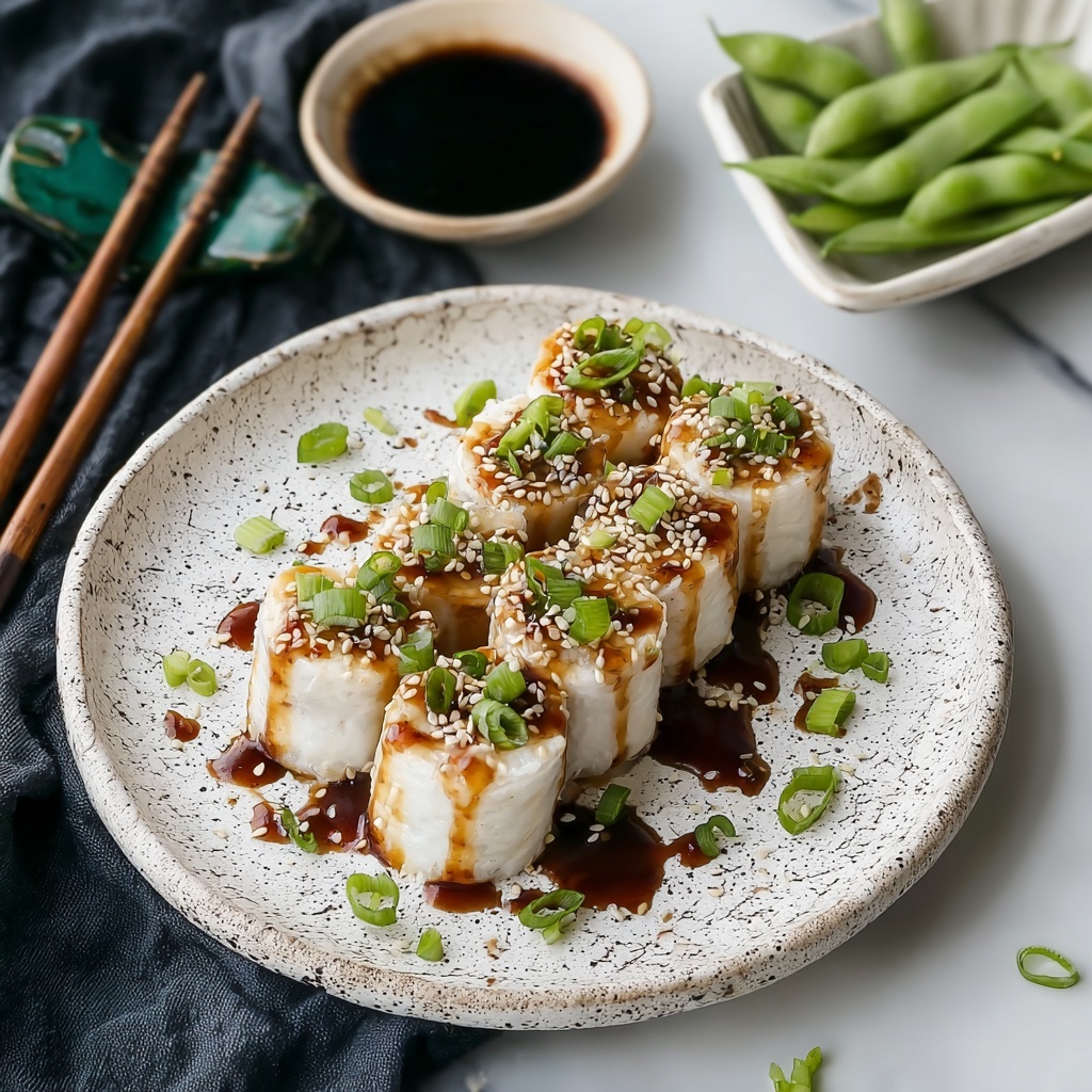 Perfect Pan Seared Cheung Fun Noodle Rolls for Quick Comfort Recipe - Recipe Image