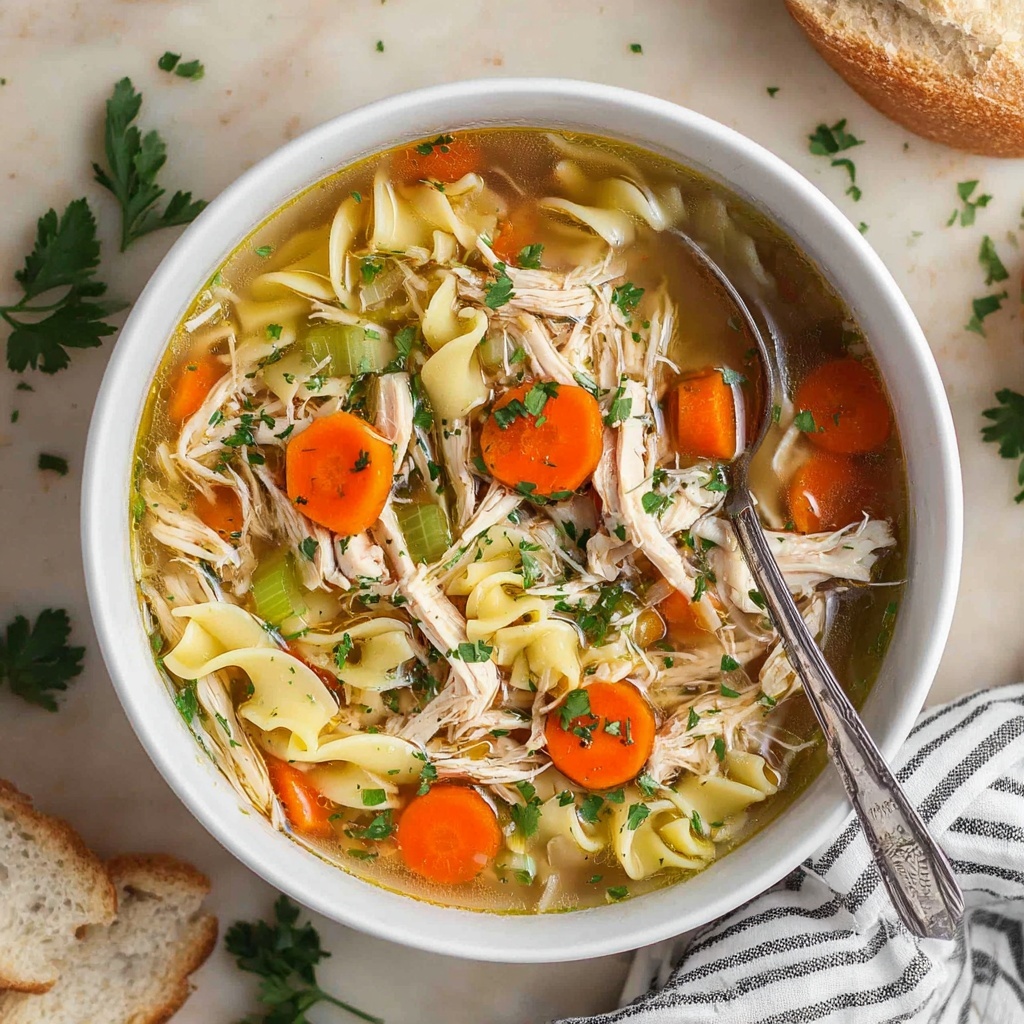 Easy Rotisserie Chicken Noodle Soup Recipe - Recipe Image