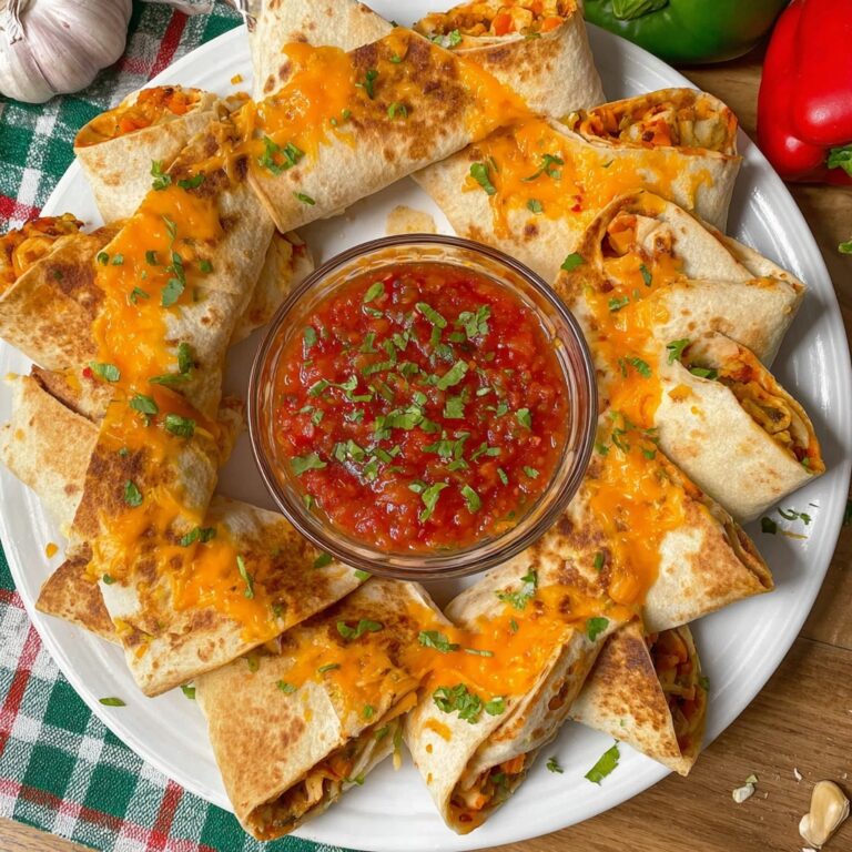 Blooming Chicken Quesadilla Ring Recipe