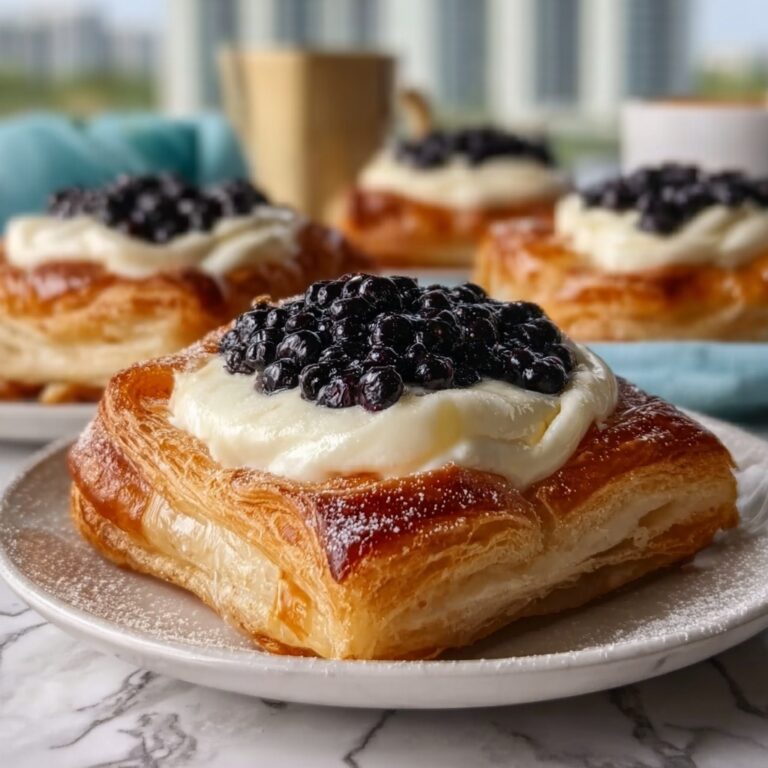 Decadent Blueberry Cream Cheese Danish Recipe