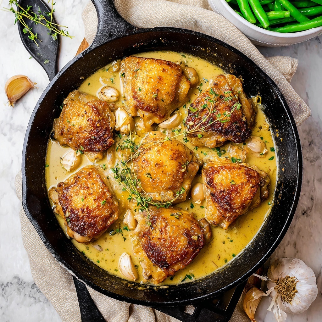 30 Cloves Garlic Chicken Recipe - Recipe Image