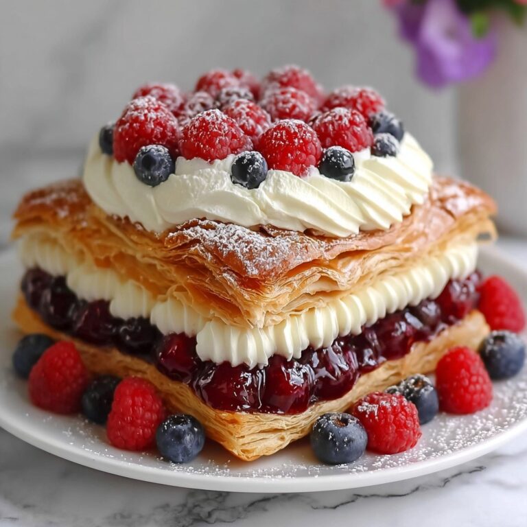 Berry Cream Pastry Cake Recipe