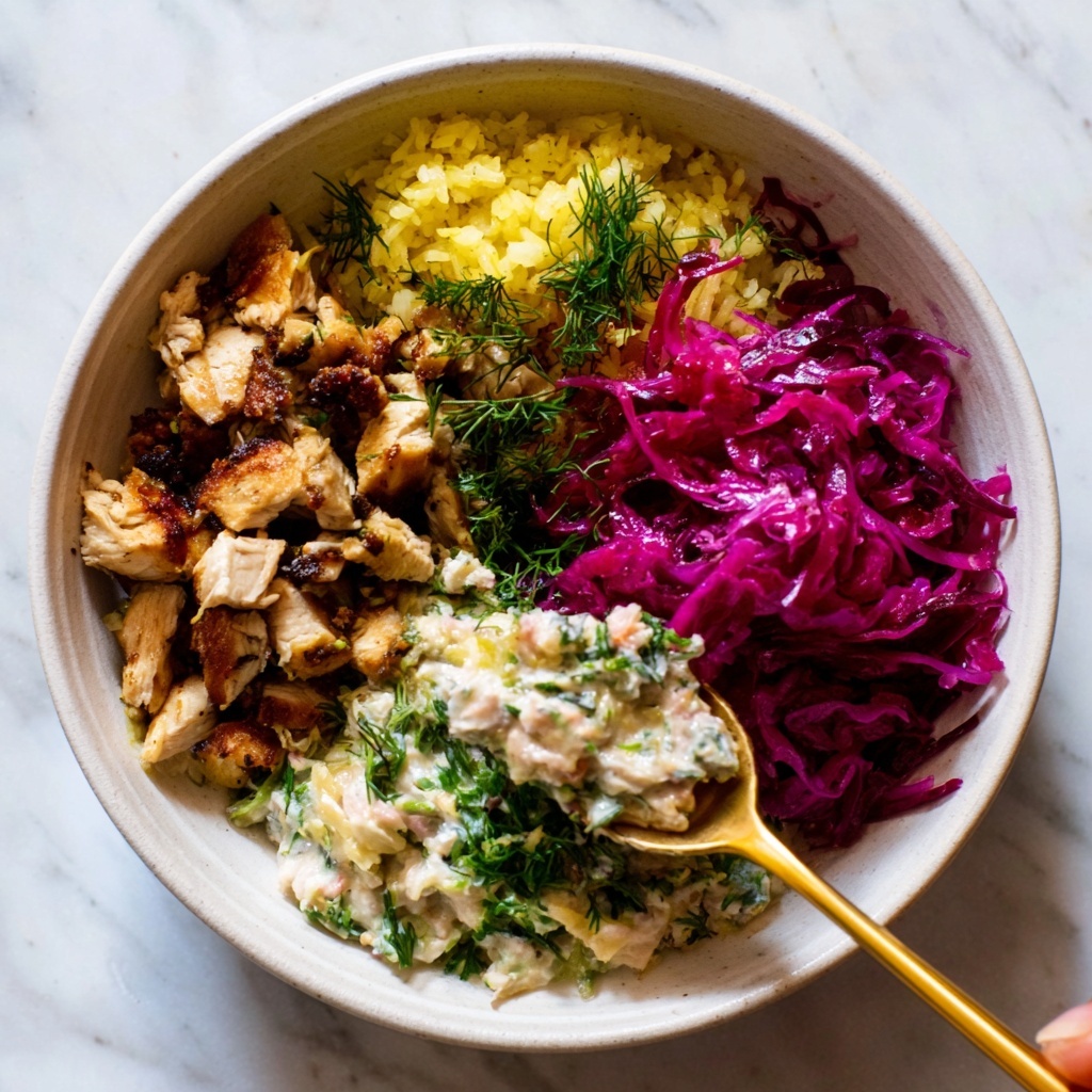 Chicken Shawarma with Lemon Rice and Feta Cucumber Sauce Recipe - Recipe Image