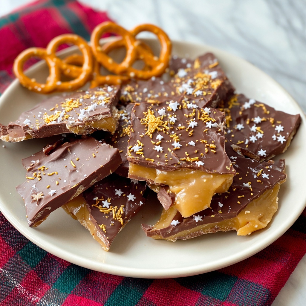 Pretzel Christmas Crack (Pretzel Toffee) Recipe - Recipe Image