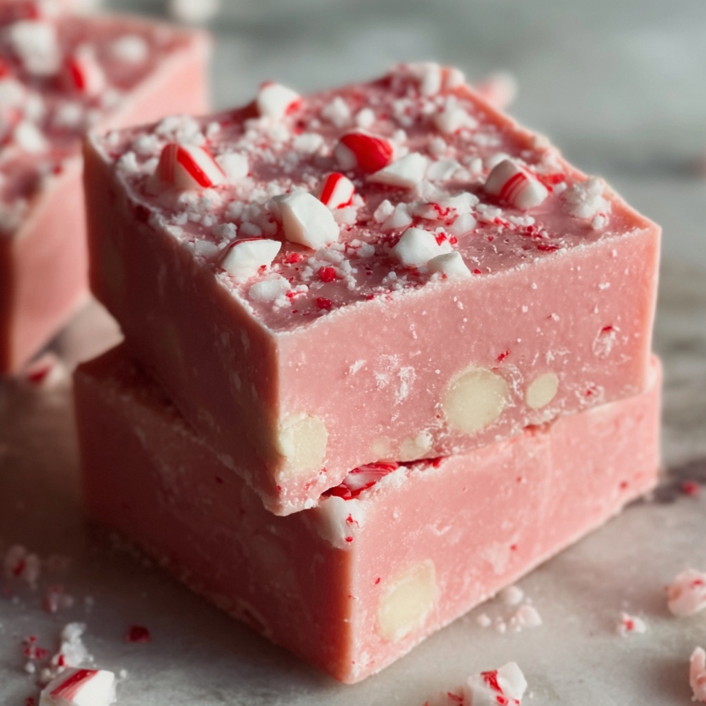 Candy Cane Fudge Recipe - Recipe Image