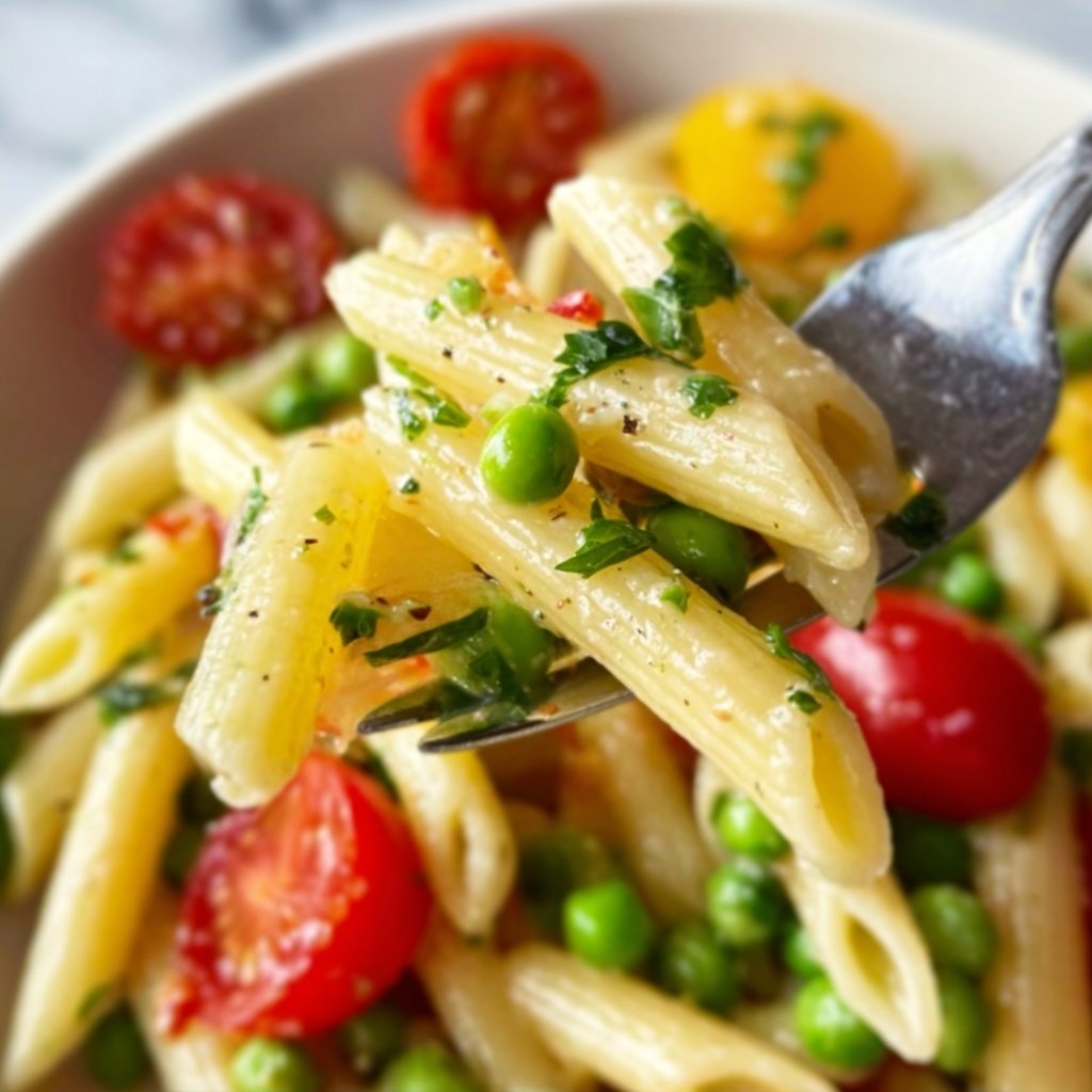 Creamy Pasta Primavera with Vegetables Recipe - Recipe Image