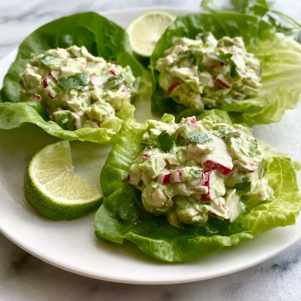 Avocado Tuna Salad Lettuce Wraps Recipe - Recipe Image