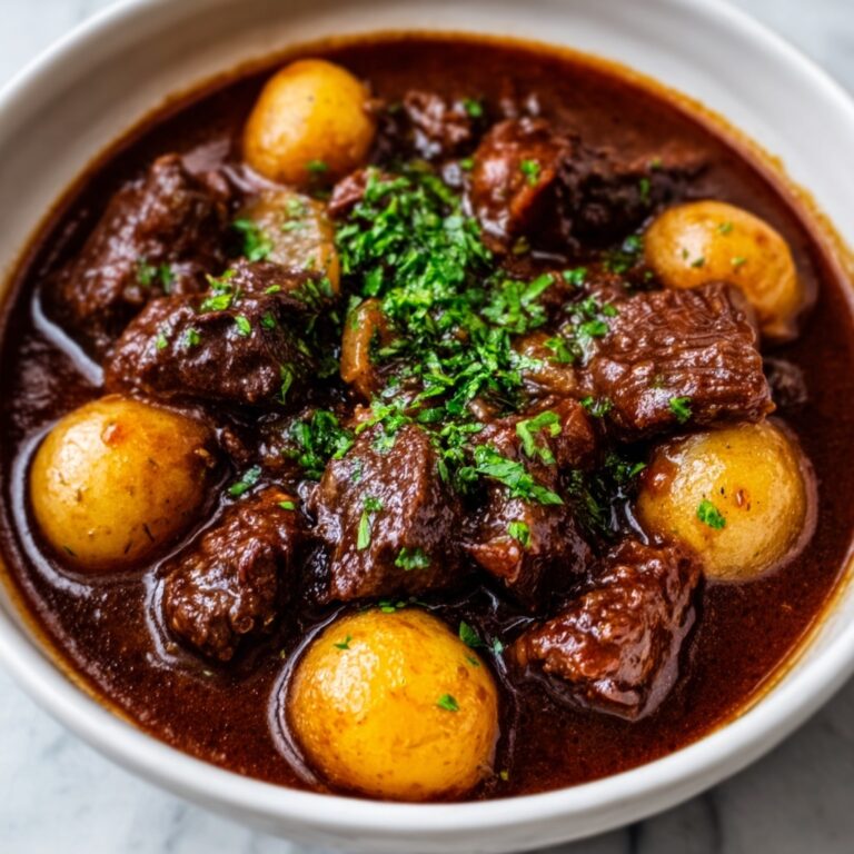 Slow-Cooked Beef Bourguignon Recipe