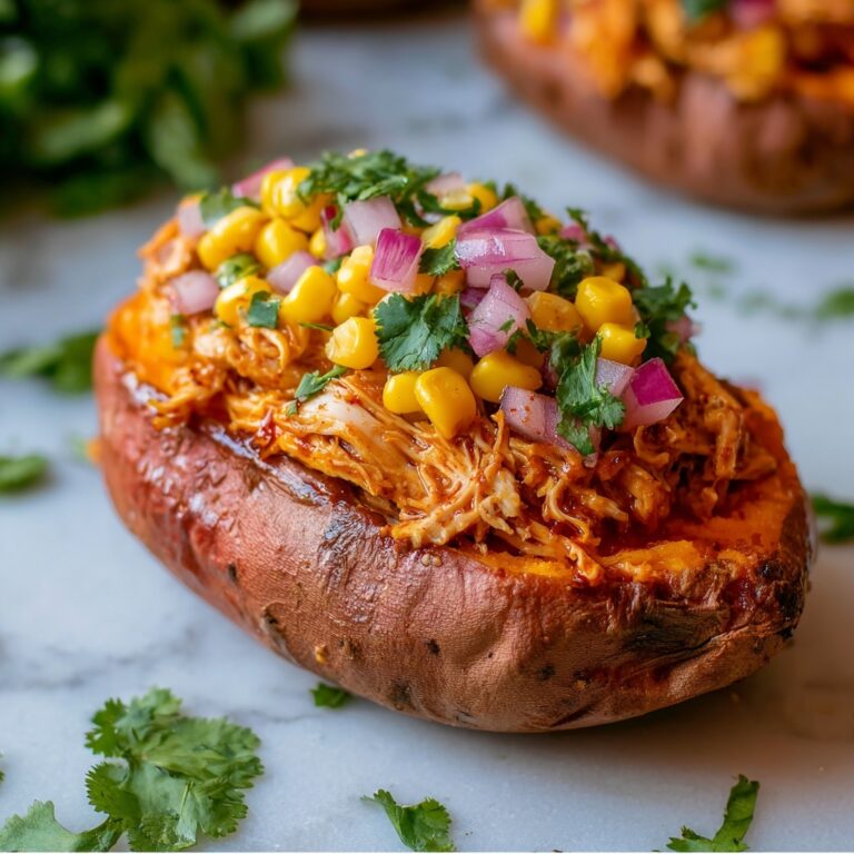 BBQ Chicken Stuffed Sweet Potatoes Recipe