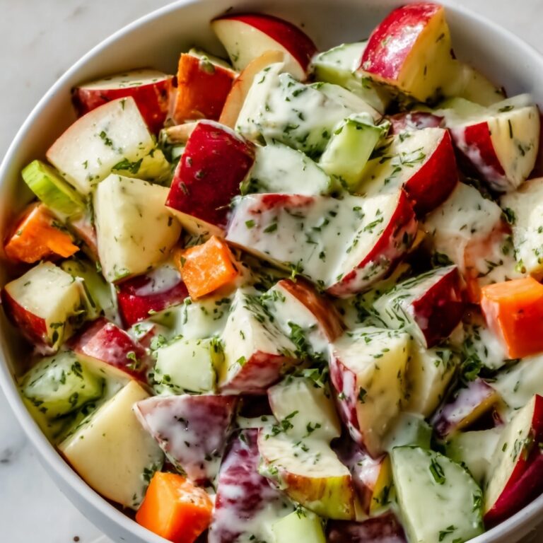 Sweet and Crunchy Honeycrisp Apple Salad with Pecans and Cranberries Recipe