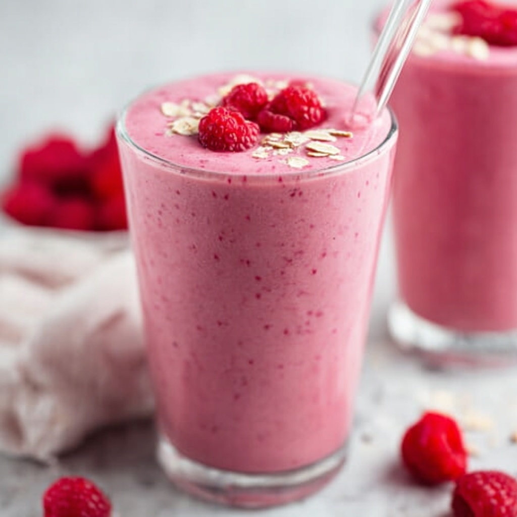 Mango Raspberry Smoothie with Chia Seeds Recipe - Recipe Image
