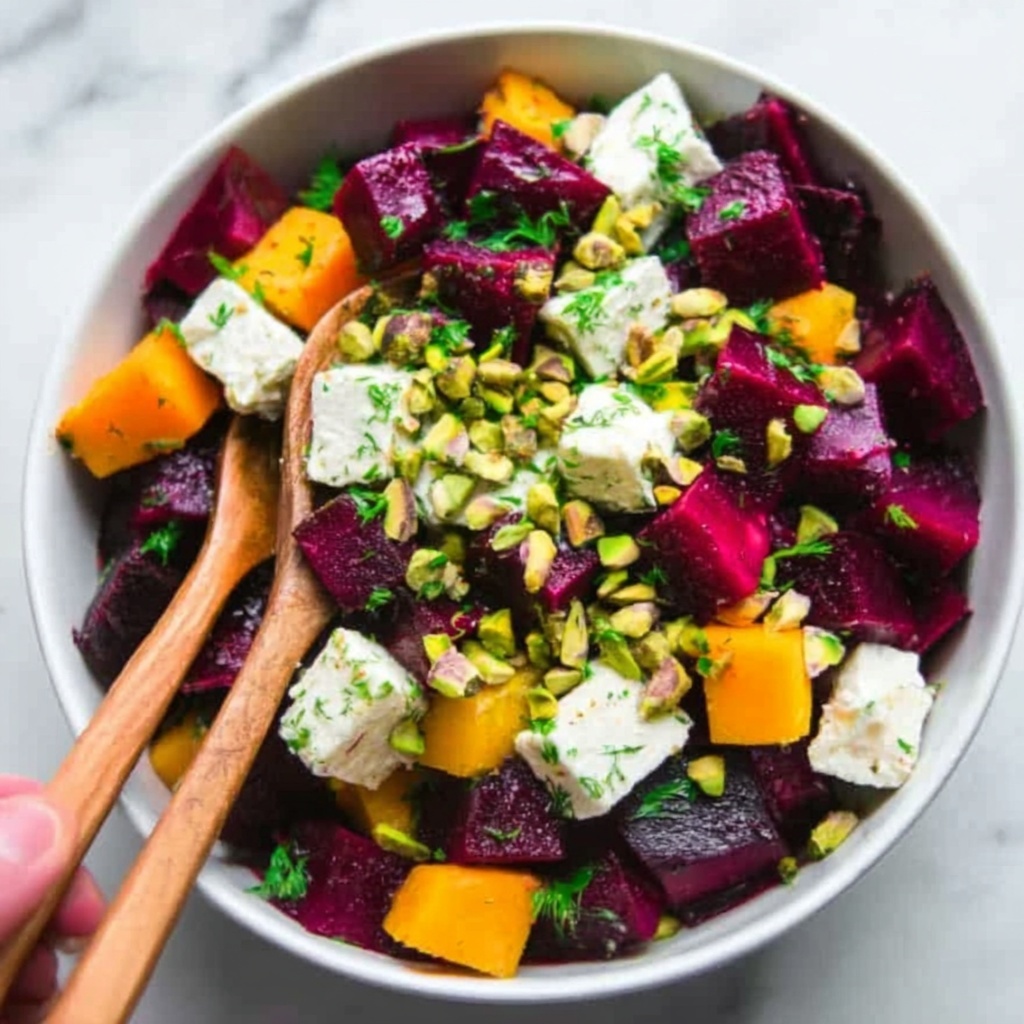 Orange Beet Salad with Feta and Pistachios Recipe - Recipe Image