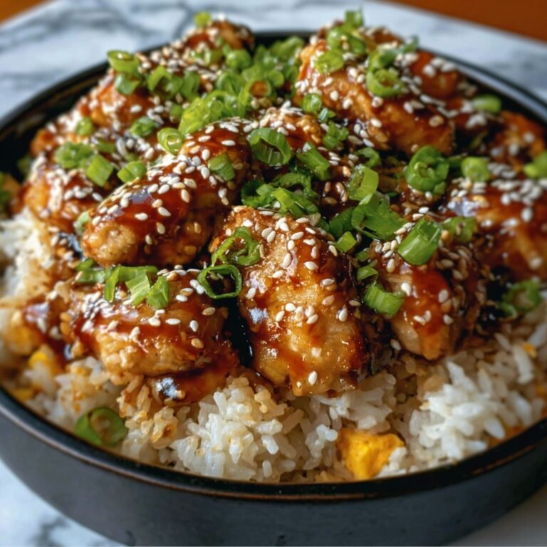 Sticky Garlic Chicken Fried Rice Recipe
