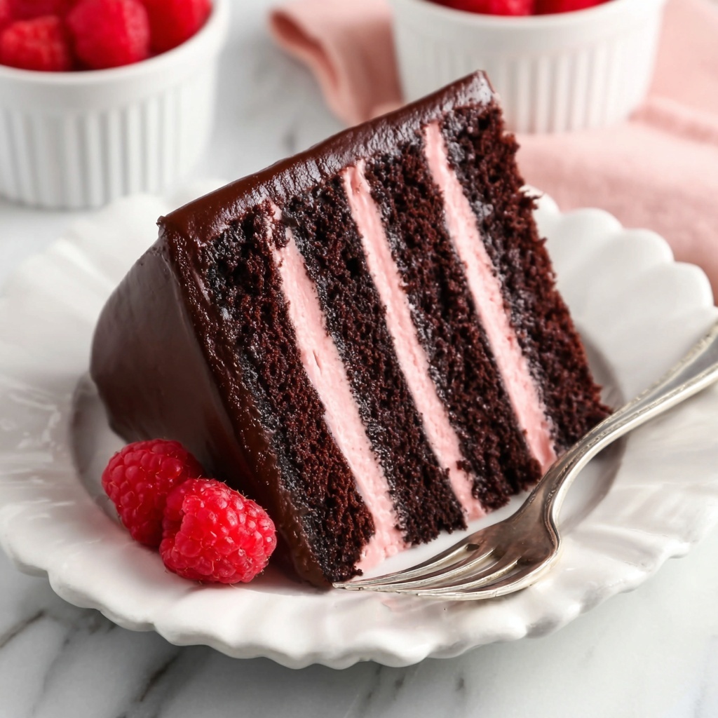 Chocolate Raspberry Cake with Ganache Recipe - Recipe Image