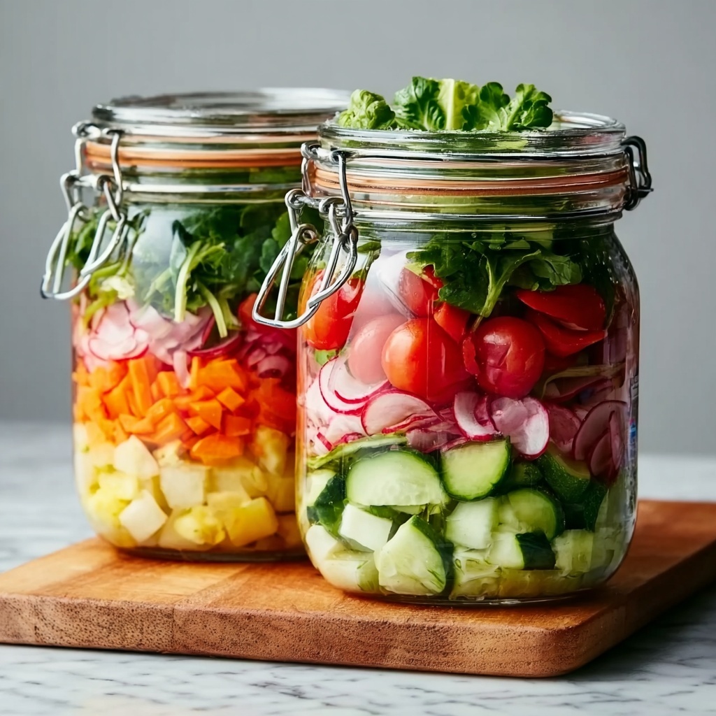 Salad Jars: Delicious Layered Mason Jar Meal in 15 Minutes Recipe - Recipe Image