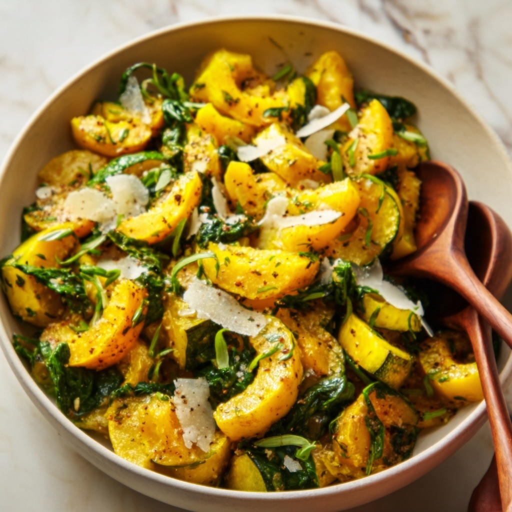 Autumn Caesar Salad with Roasted Delicata Squash Croutons Recipe - Recipe Image