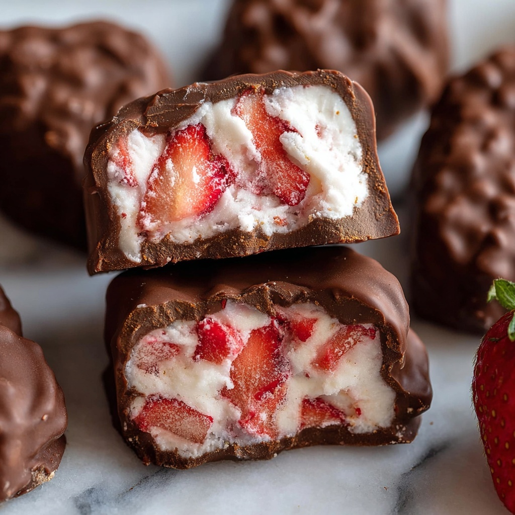 Healthy Chocolate Strawberry Yogurt Clusters Recipe - Recipe Image