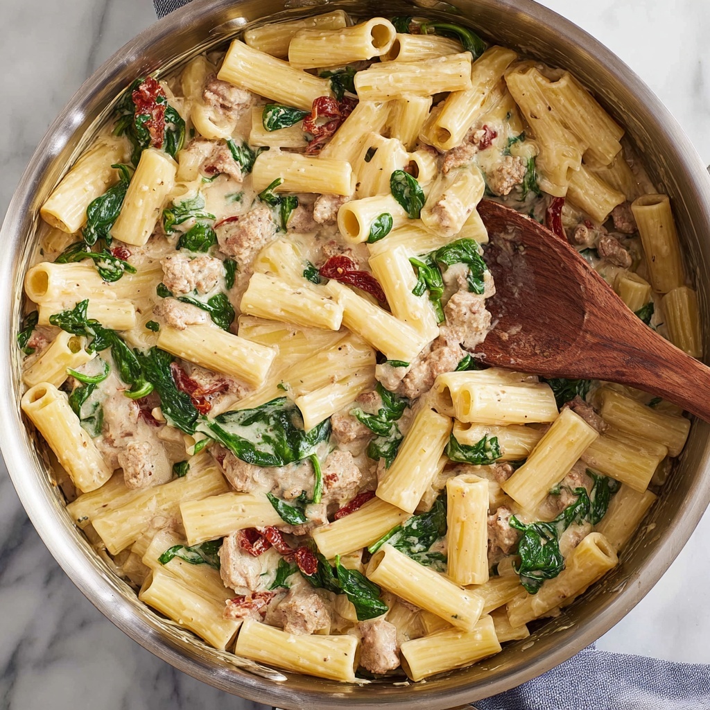 Creamy Italian Sausage Pasta Recipe - Recipe Image