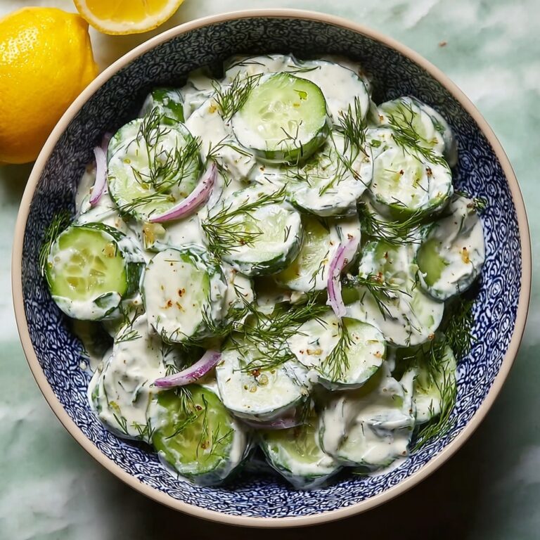Cool and Creamy Tzatziki Cucumber Salad Recipe