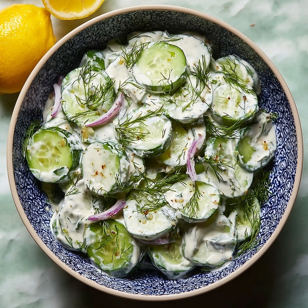 Cool and Creamy Tzatziki Cucumber Salad Recipe - Recipe Image