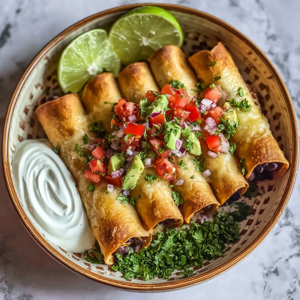 Savory Black Bean Flautas in Under 30 Minutes Recipe - Recipe Image